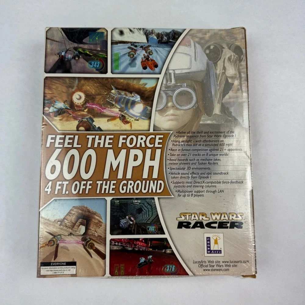 Star Wars Episode I Racer PC Big Box LucasArts Archive Series New Sealed Windows